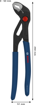 Tang pompa air Bosch 250 mm dengan pegangan anti selip.